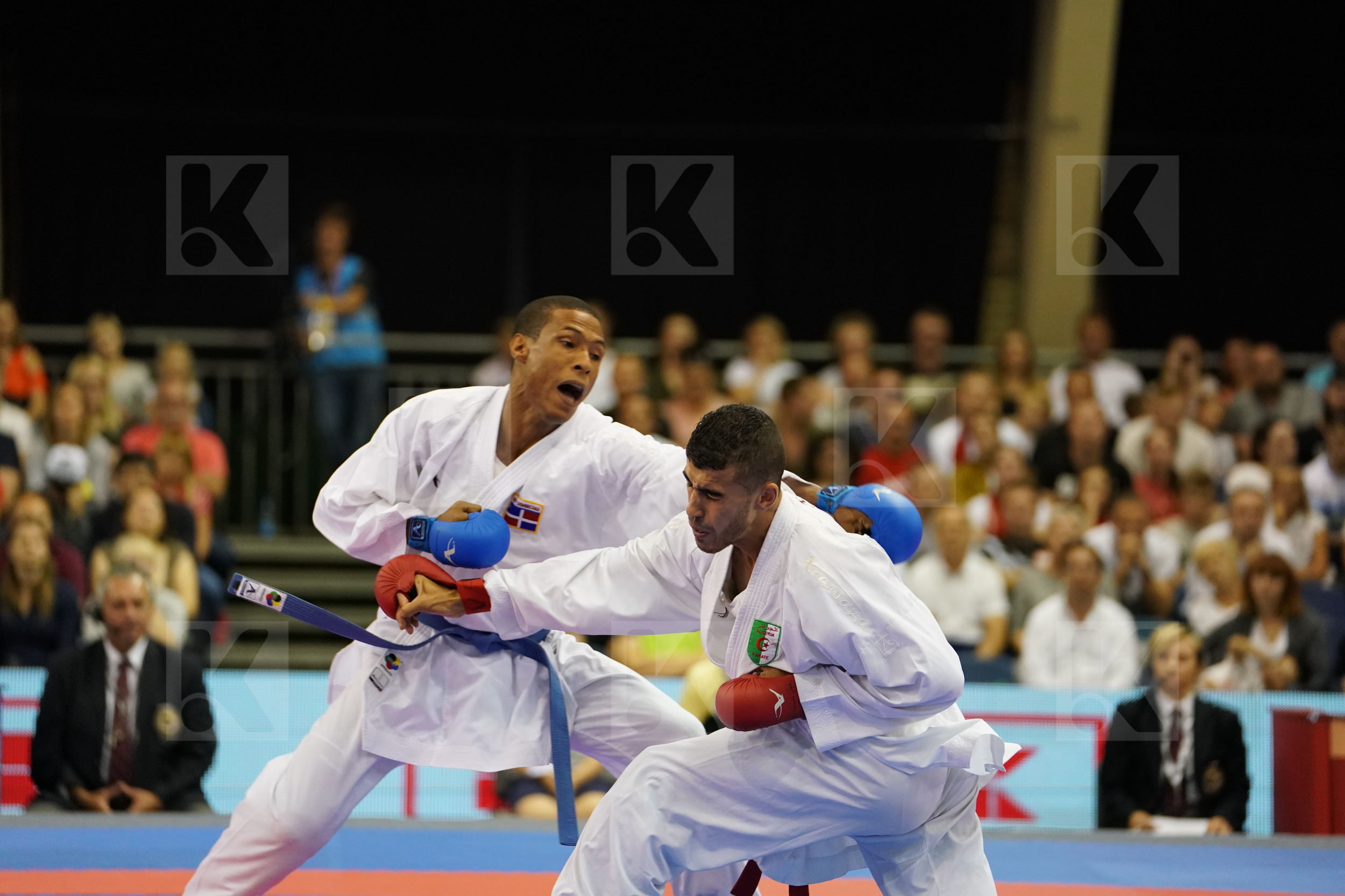 Algeria Benkhaled Abdelatif bronze match Dominican republic Ferreras Deivis Male Kumite -67kg